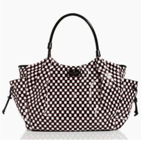 RARE KATE SPADE NY Dundee Drive Bazooka Pink & Black Stevie Handbag DIAPER - Picture 1 of 14